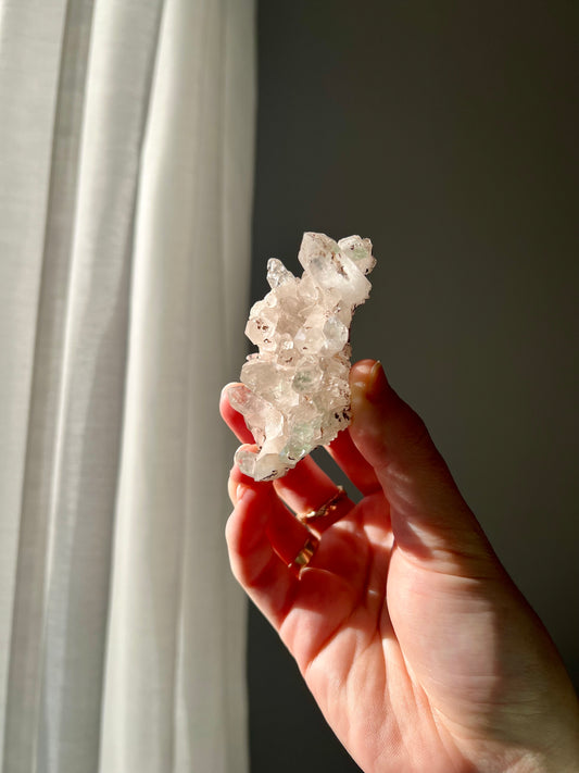 Himalayan Quartz cluster with chlorite