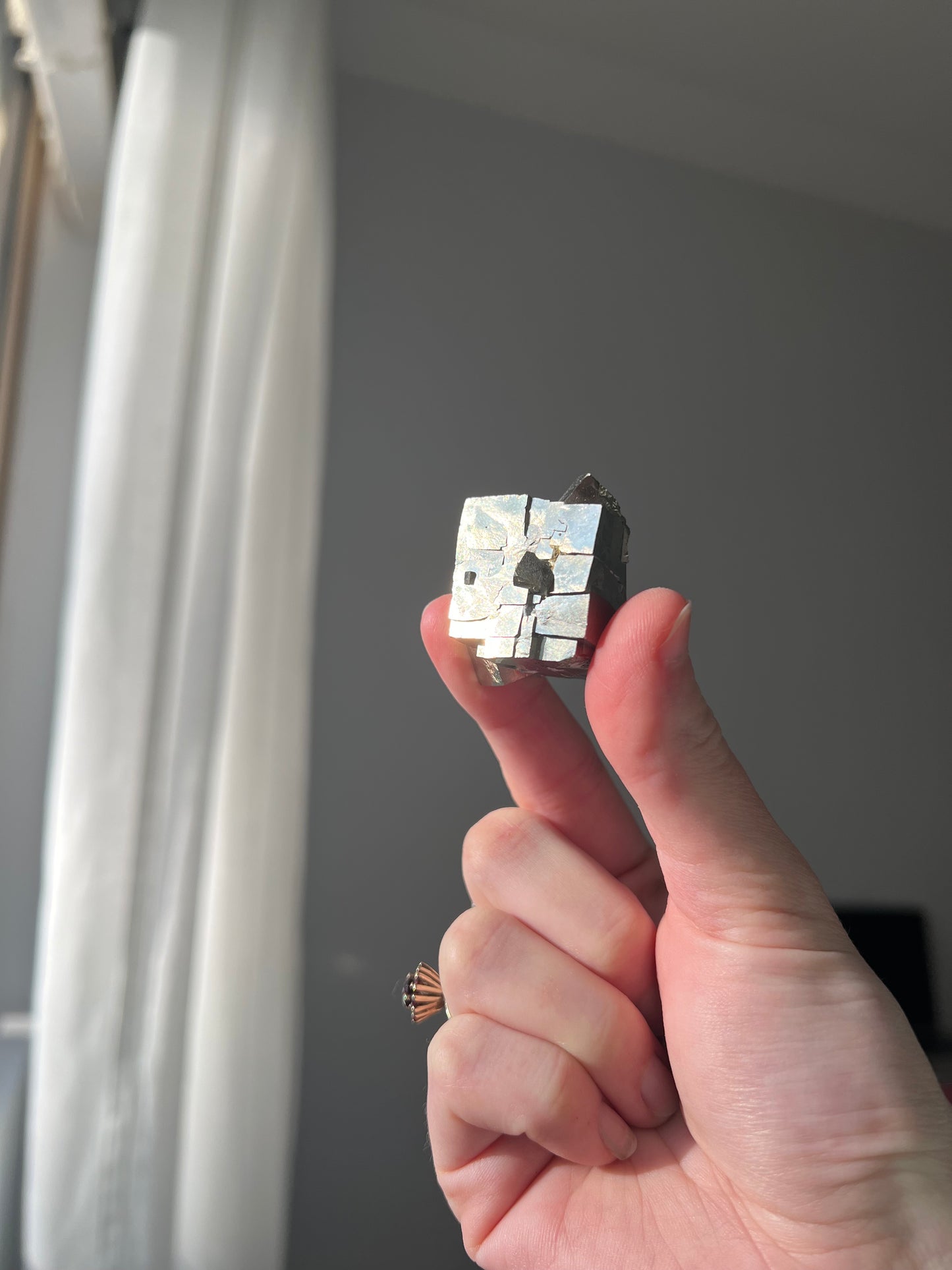 Pyrite cube from Peru 05