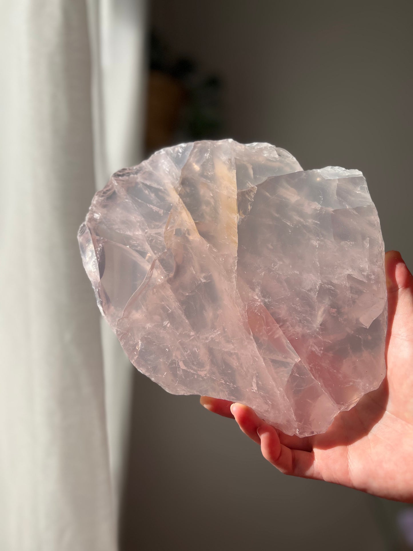 Rose Quartz slice from Brazil 03