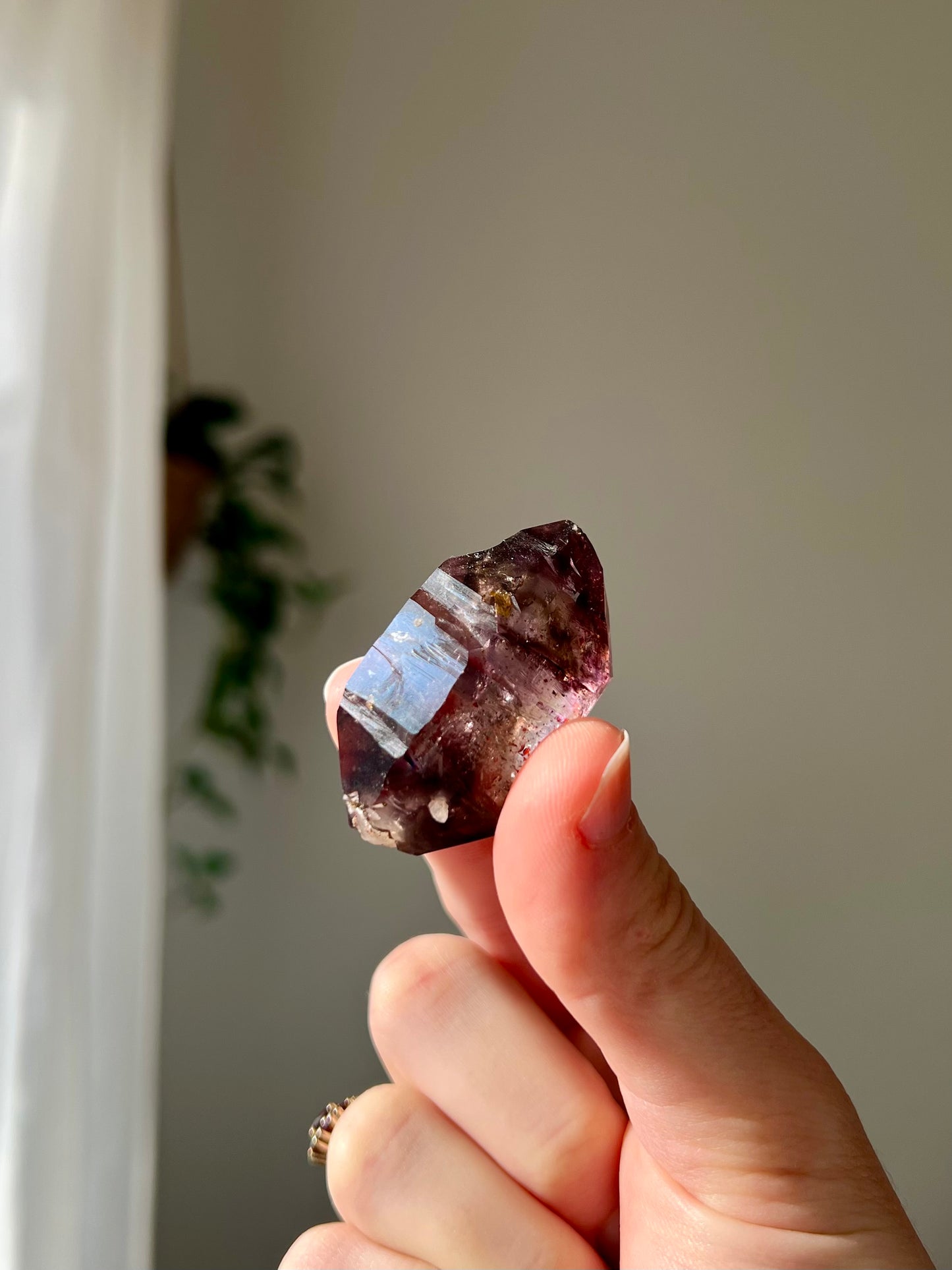 Brandburg Amethyst with moving enhydro