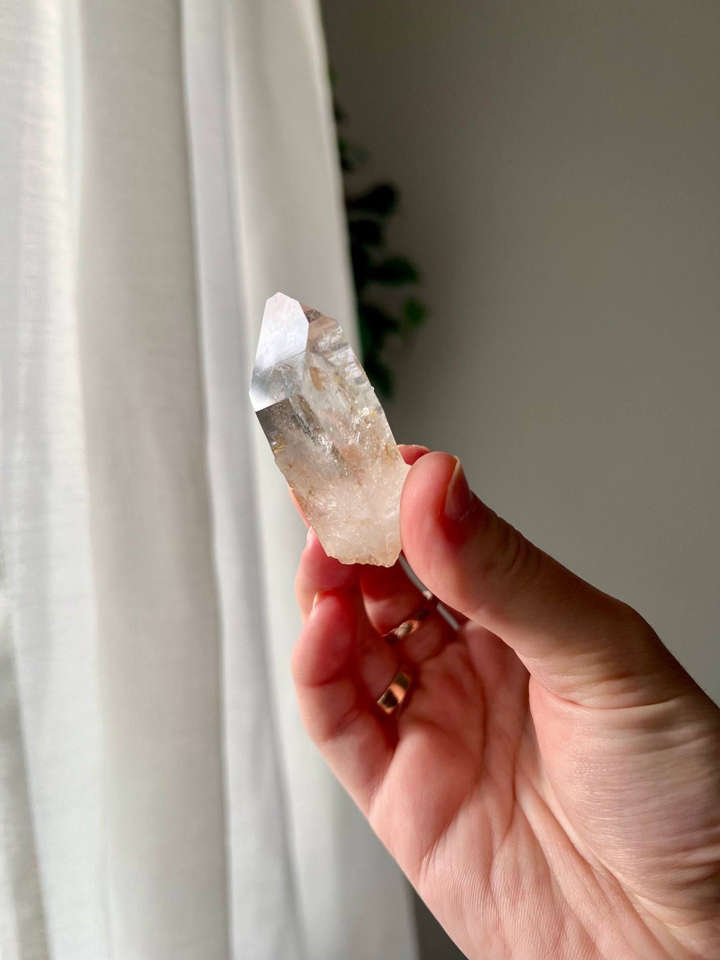 Hahd dug Clear Quartz with Iron from the USA