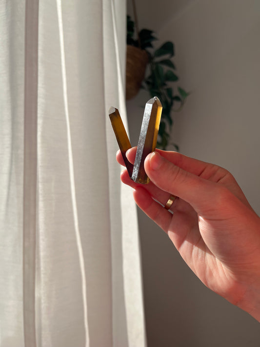 Pair of Natural unheated African Citrine