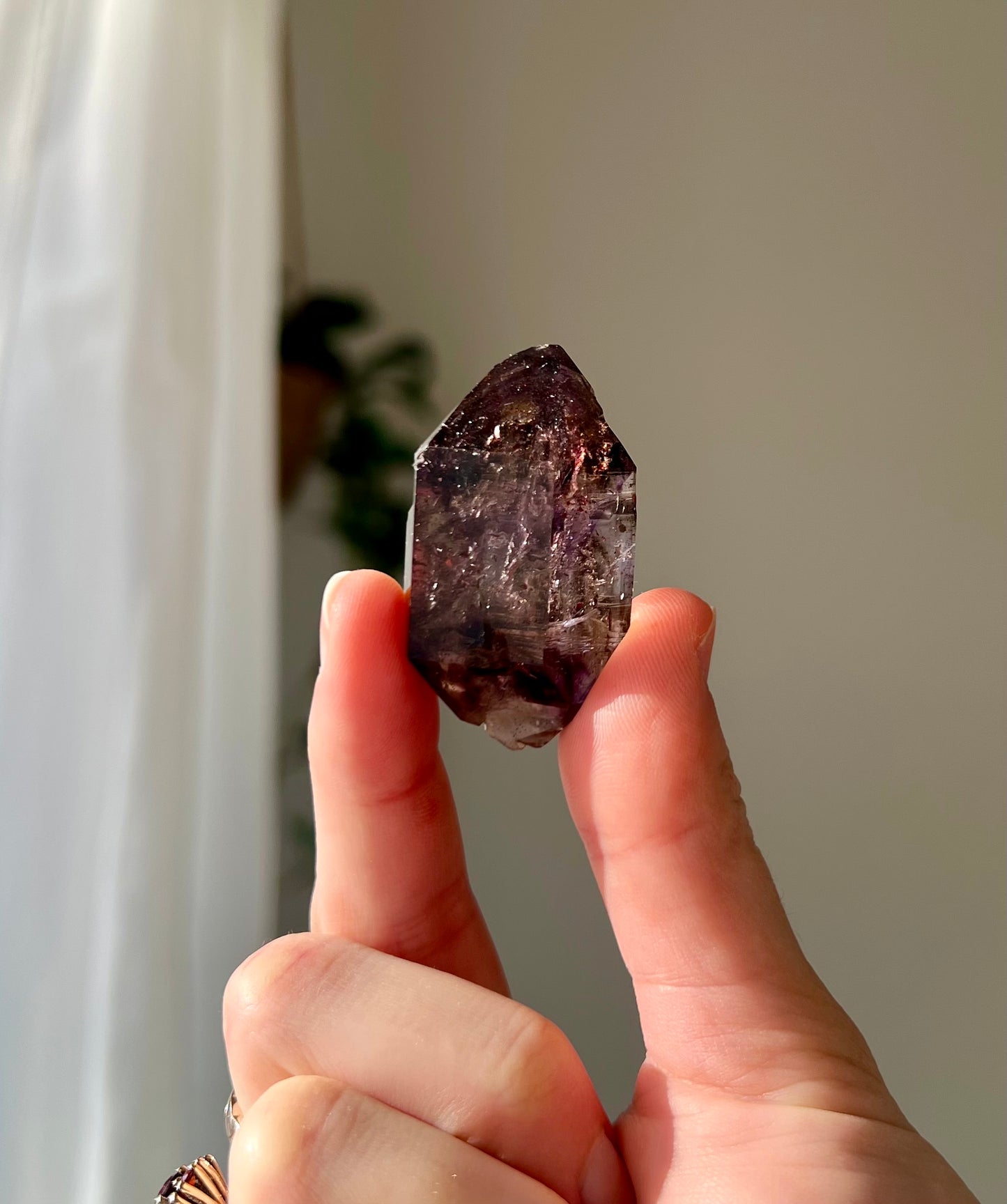 Brandburg Amethyst with moving enhydro