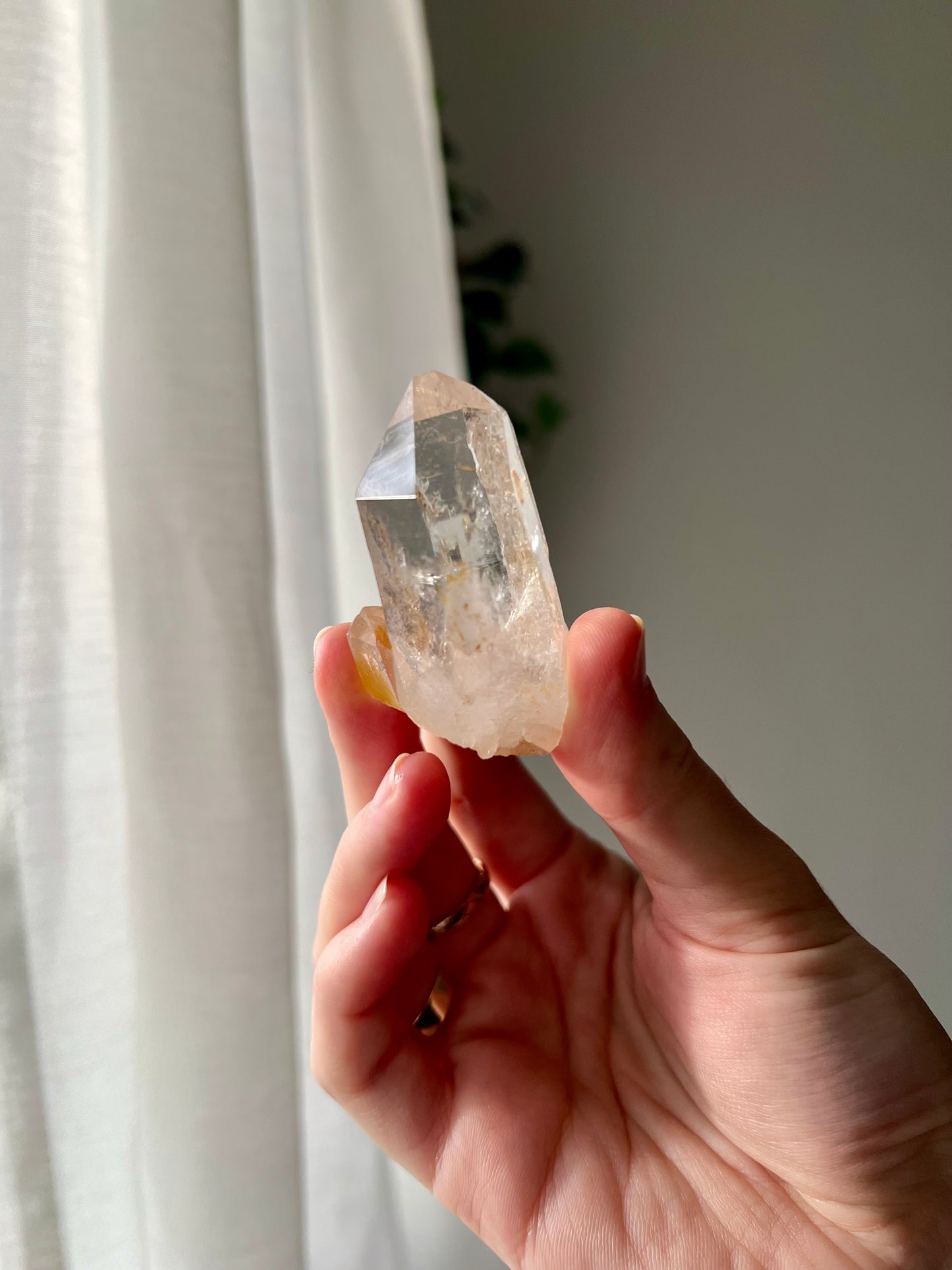 Hahd dug Clear Quartz with Iron from the USA