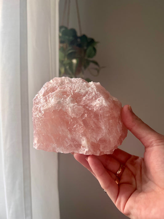 Rose Quartz chunk from Brazil 06