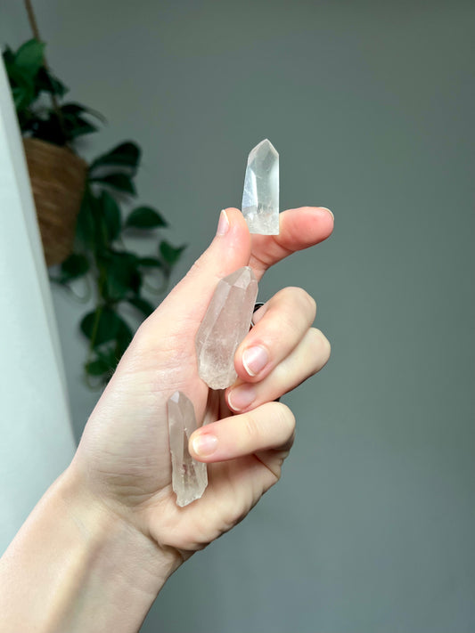 Lemurian Quartz point from Brazil