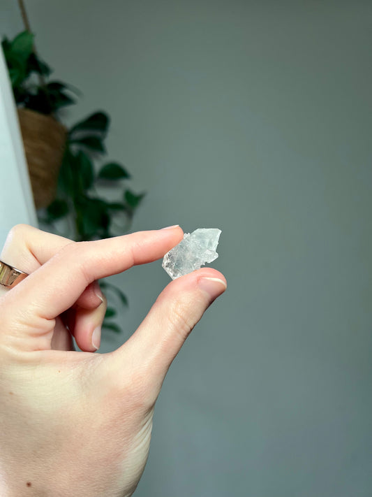 Apophyllite point from India