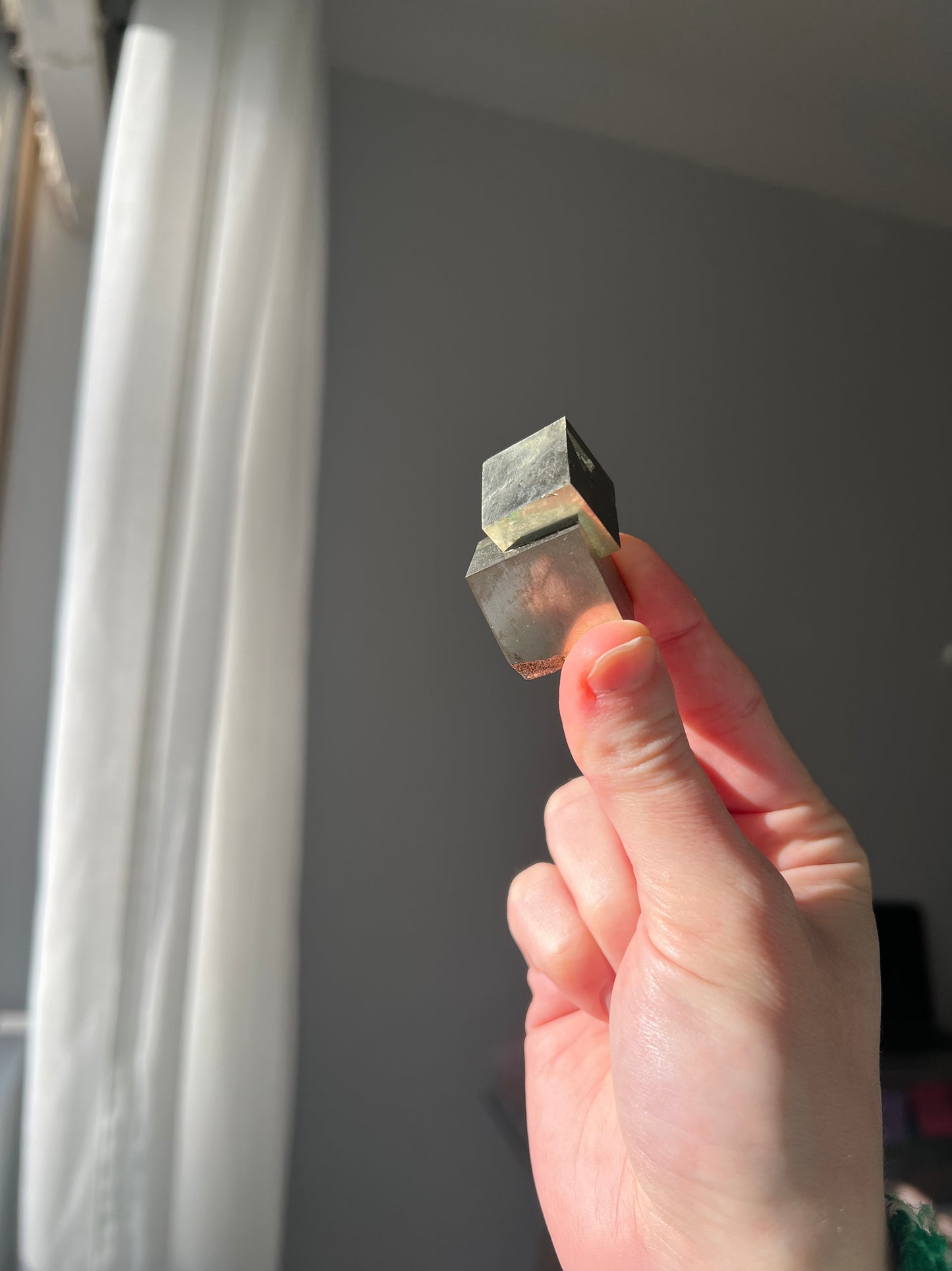 Pyrite cube from Peru 02