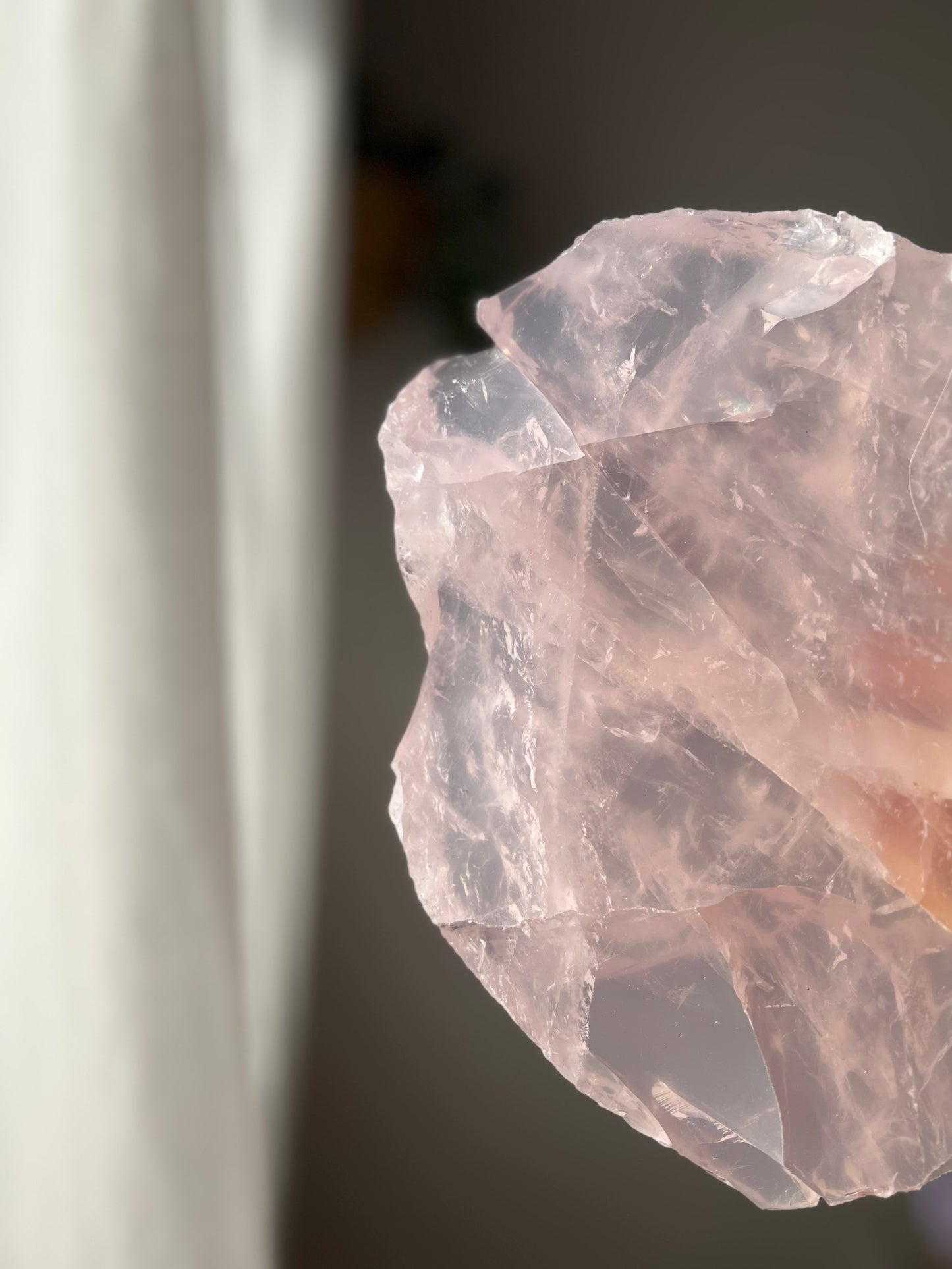 Rose Quartz slice from Brazil 03