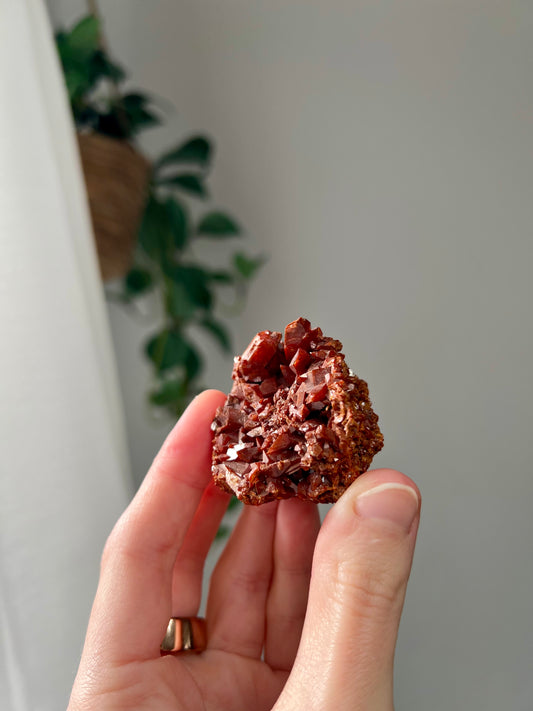 Rare high quality Vanadinite from Mibladen, Midelt Morocco