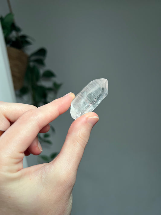 Lemurian Quartz point from Brazil