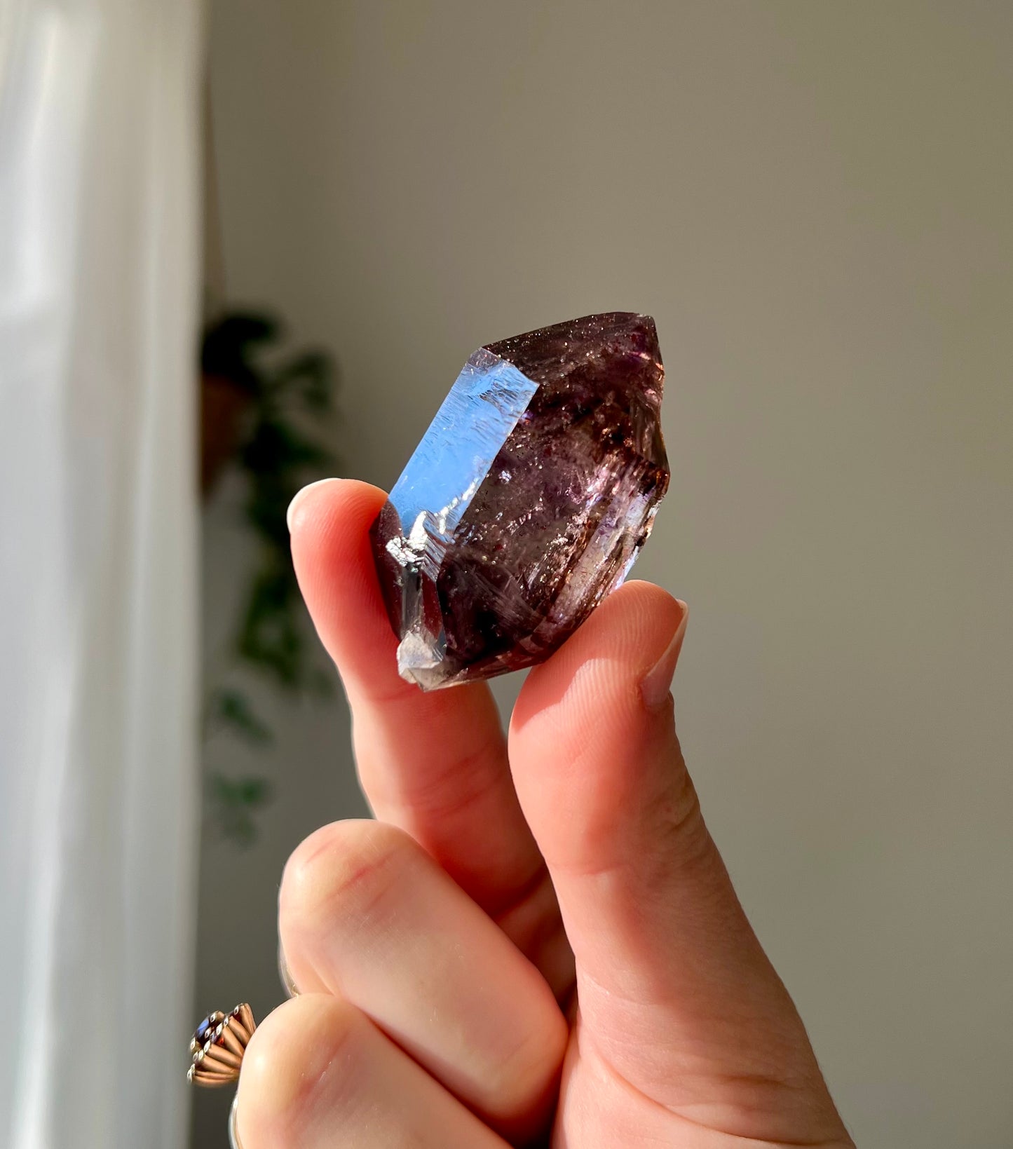 Brandburg Amethyst with moving enhydro