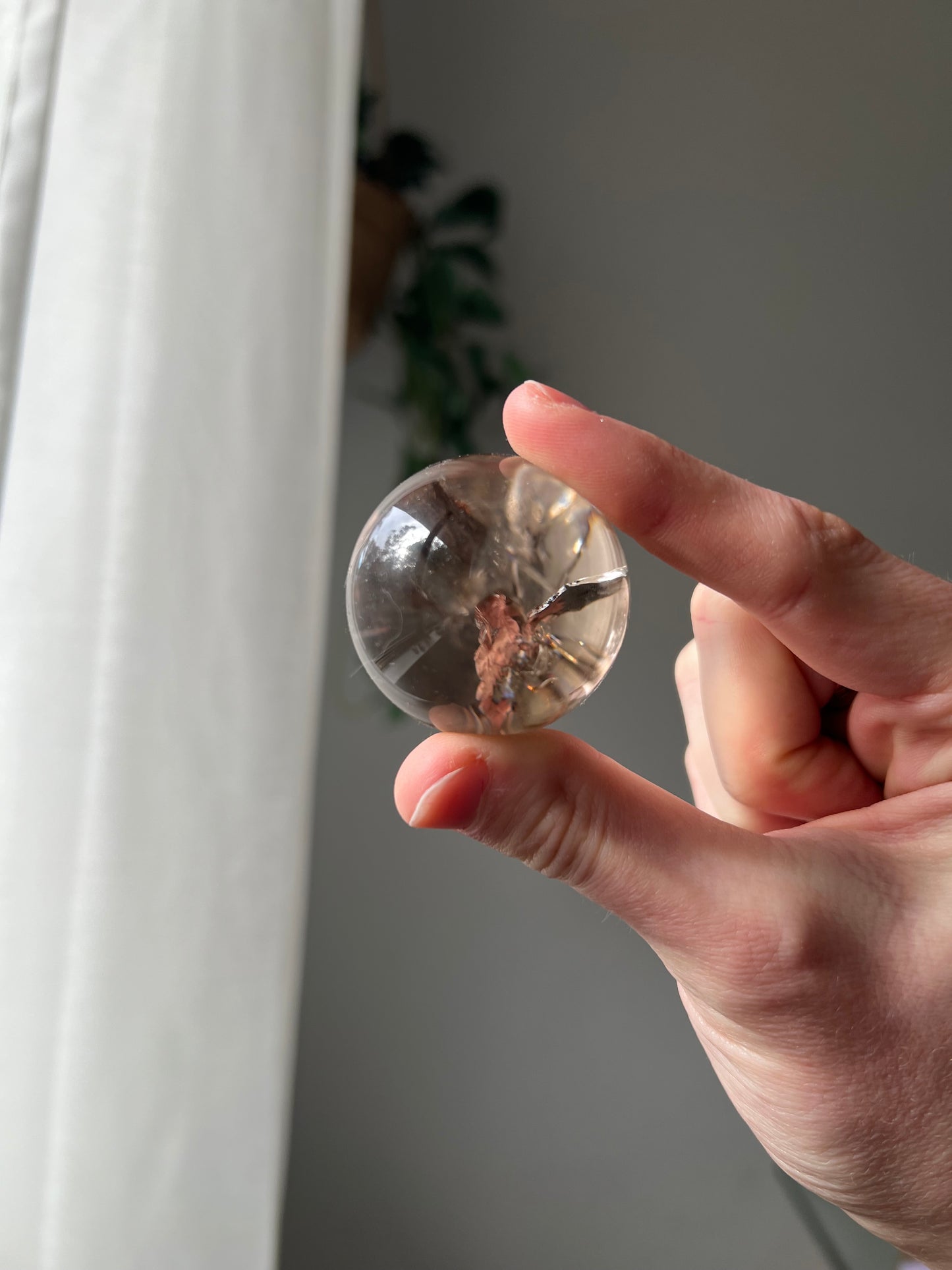 Smokey Quartz sphere from Brazil