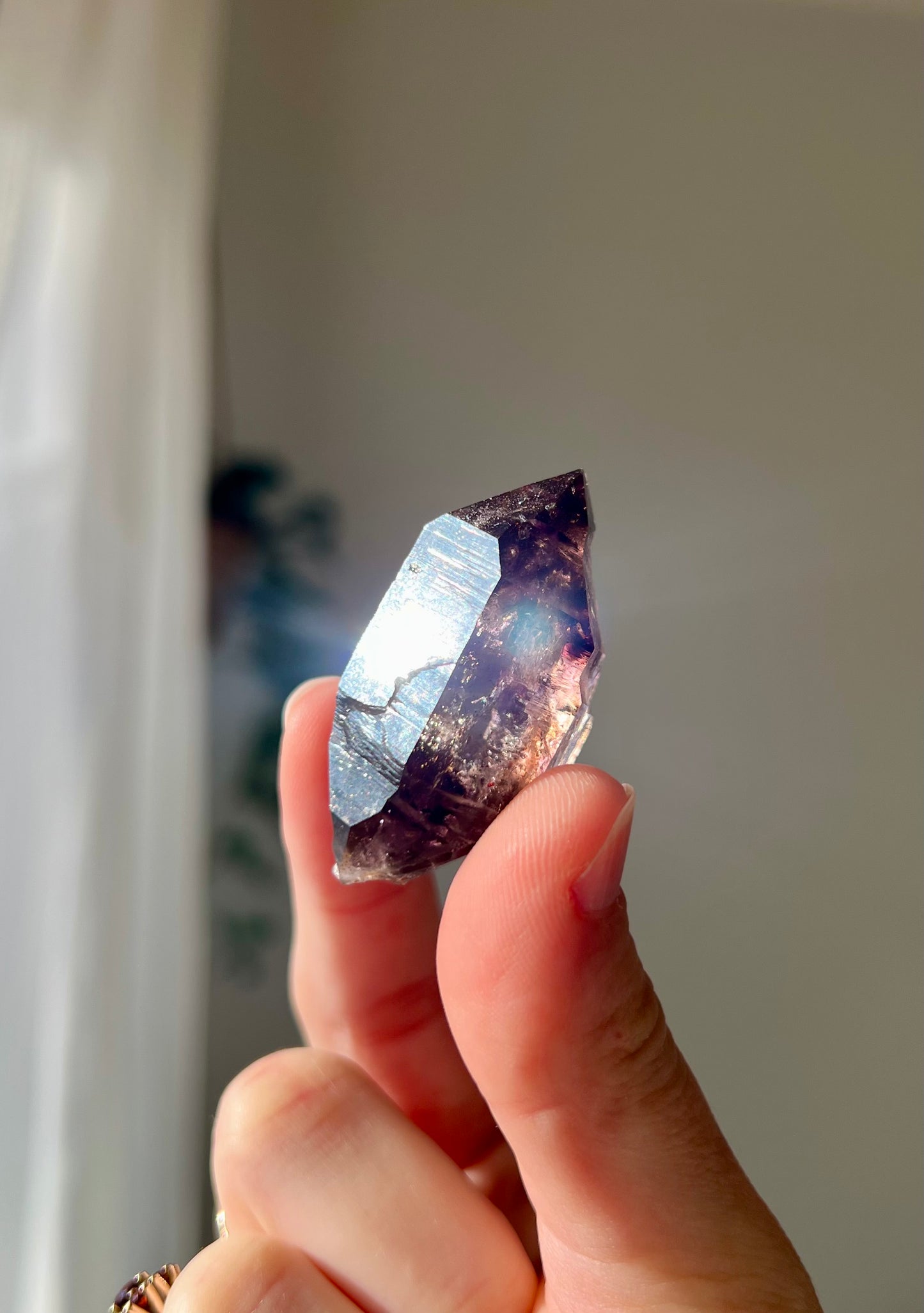 Brandburg Amethyst with moving enhydro