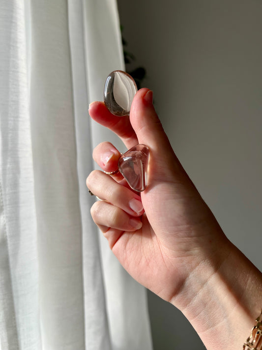 AA grade Smokey Quartz tumbled stone from Brazil