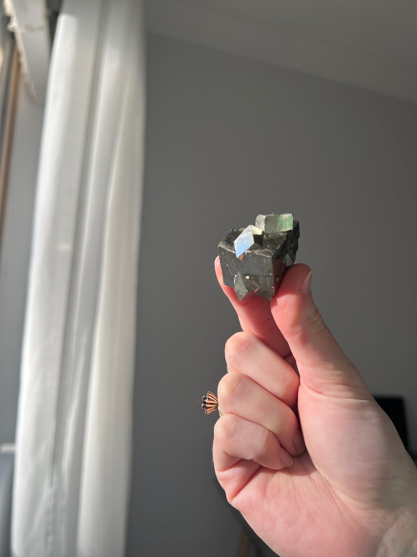 Pyrite cube from Peru 05