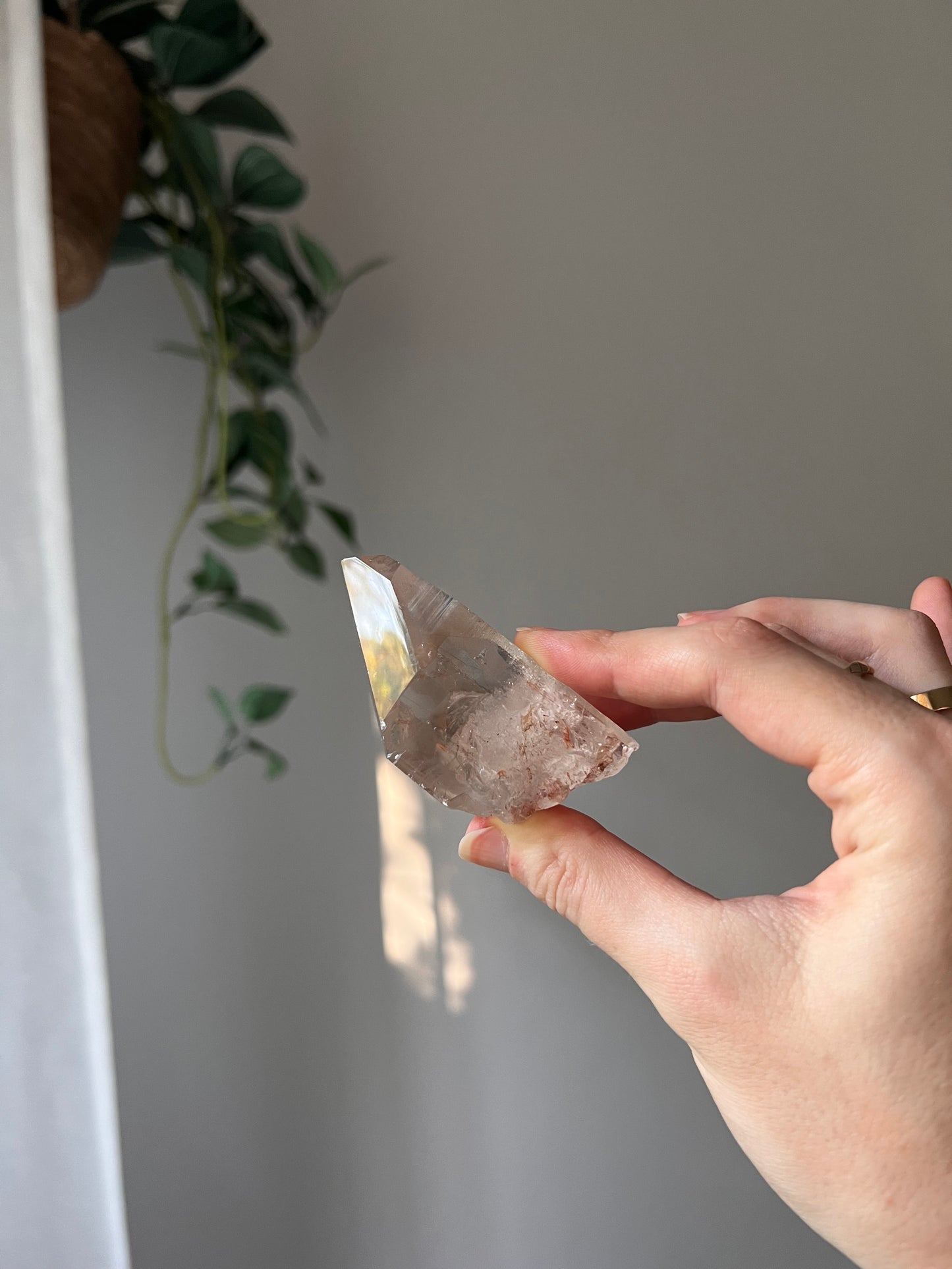 Smokey Quartz point from Brazil