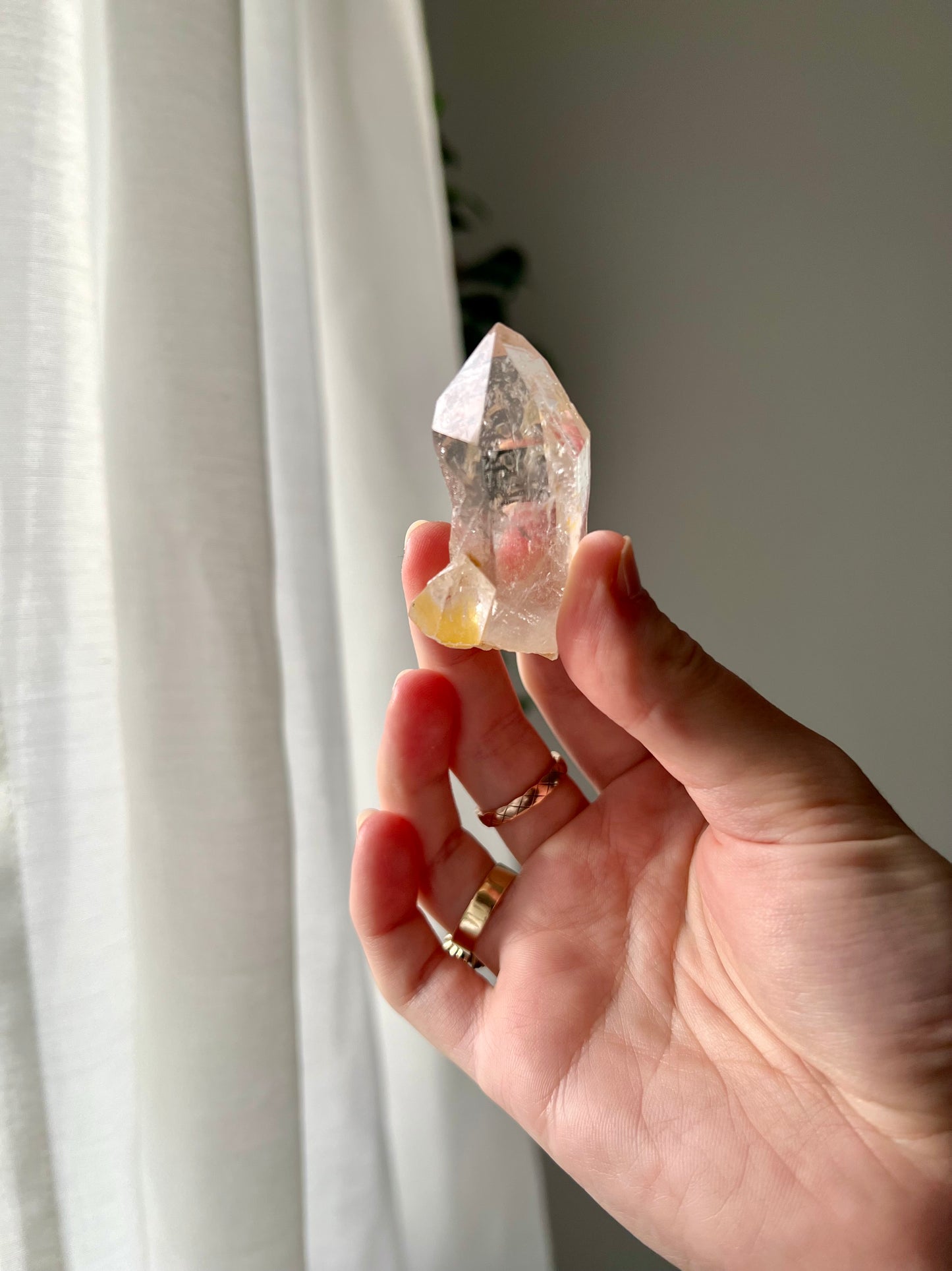 Hand dug Clear Quartz with Iron from the USA