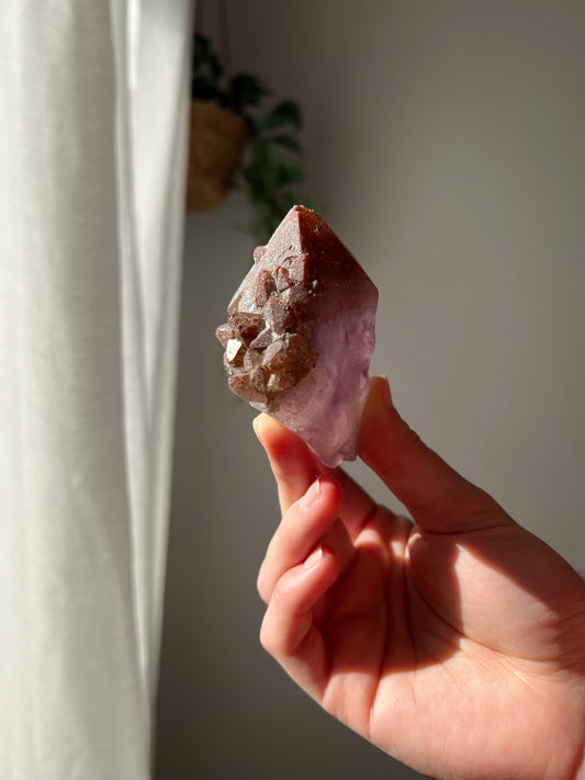 Amethyst with Hematite from Brazil