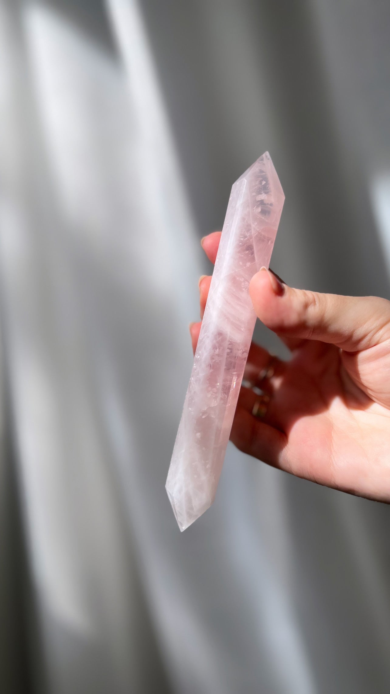 Rose Quartz wand from Brazil