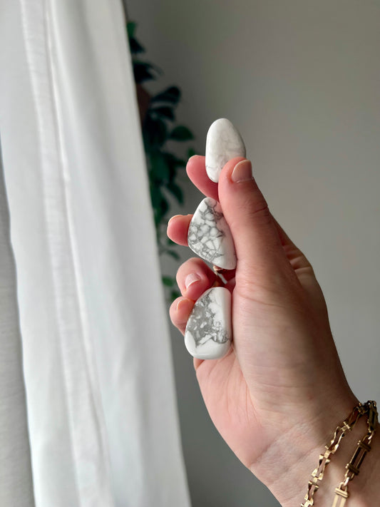 African Howlite Tumbled stone