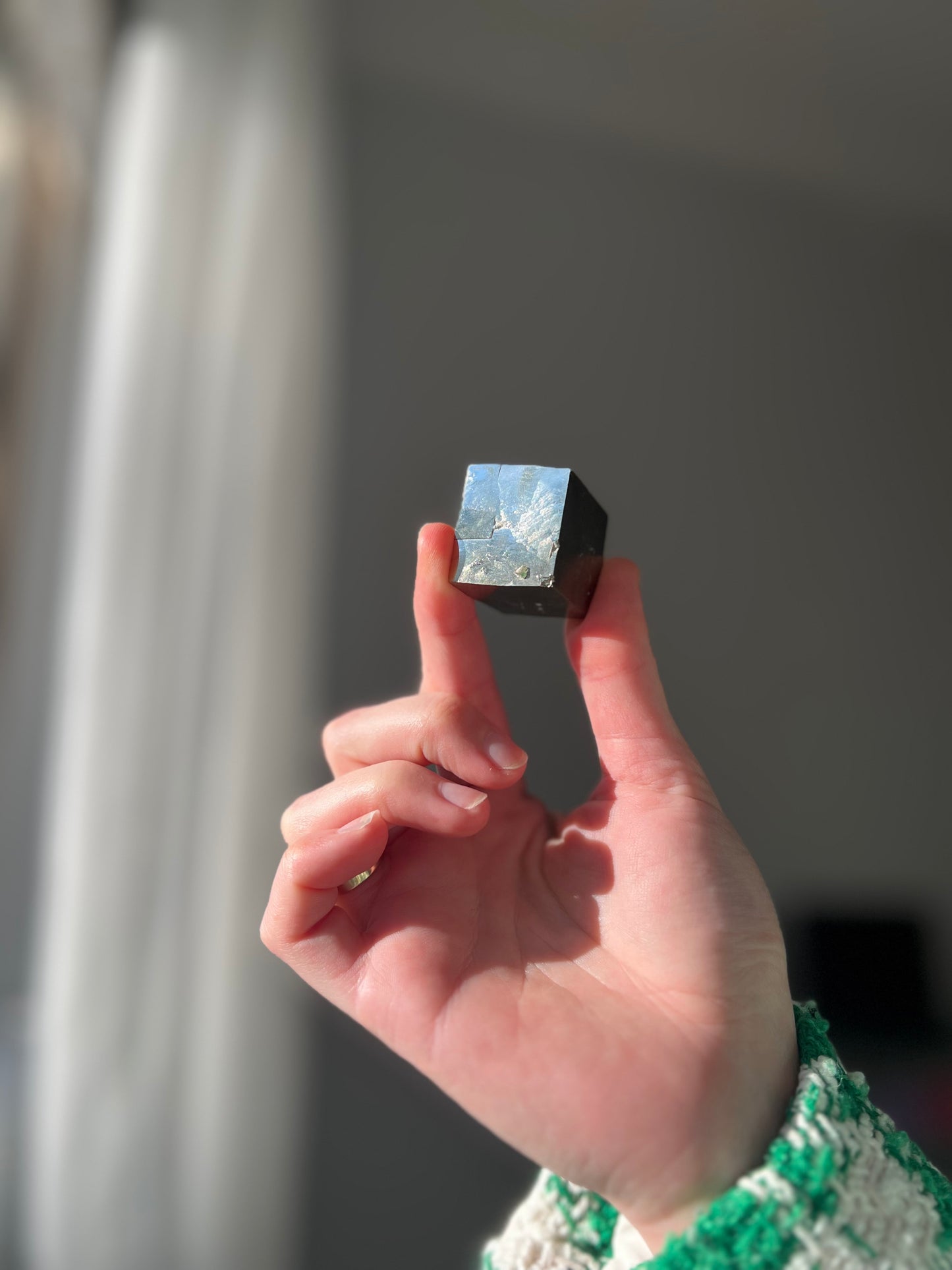 Pyrite cube from Peru 01