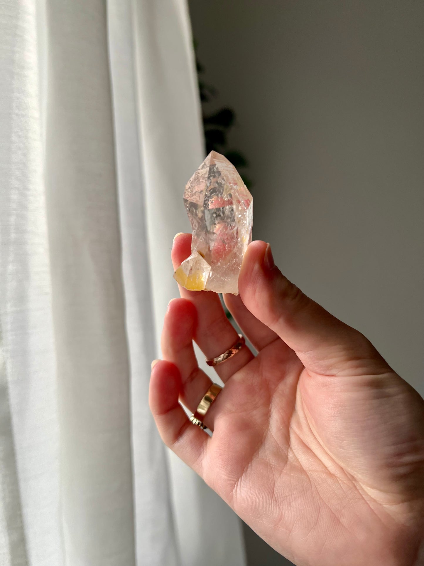Hahd dug Clear Quartz with Iron from the USA
