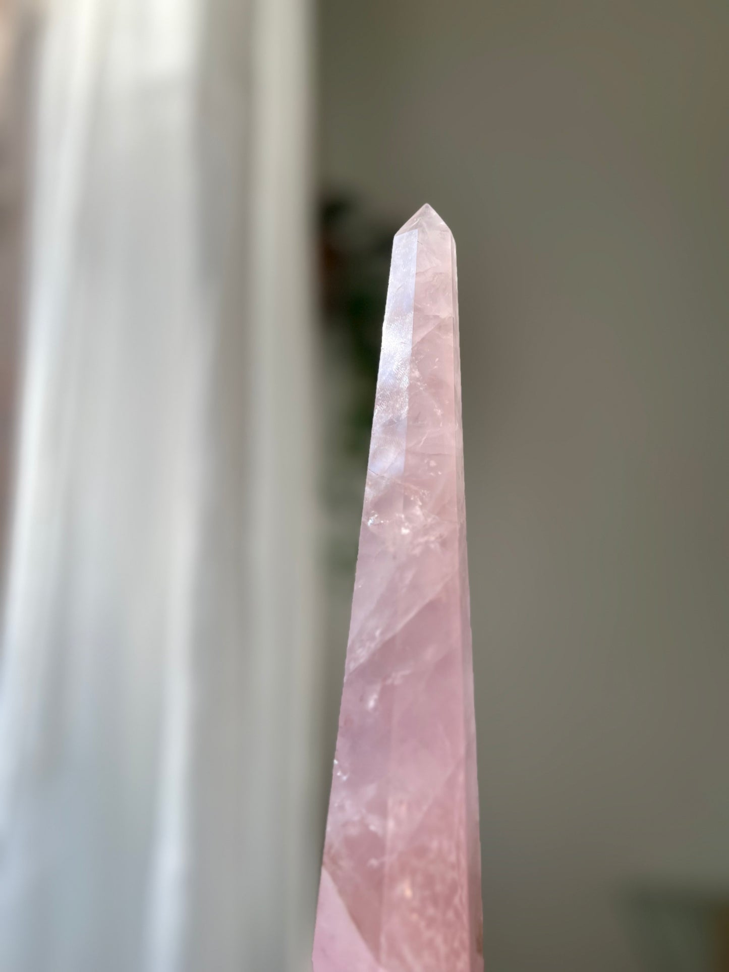 Rose Quartz tower from Brazil