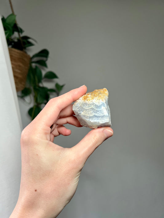 Rough Blue Lace Agate from Namibia