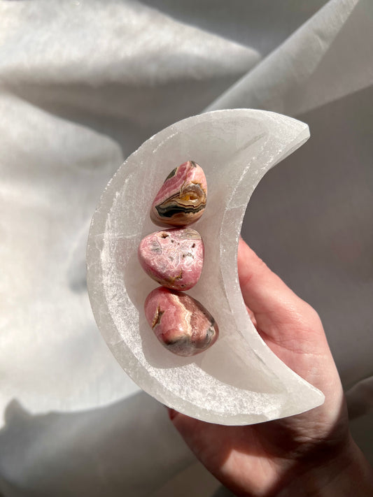 Rhodochrosite tumbled stone from China