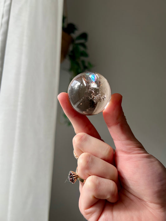 Smokey Quartz sphere from Brazil
