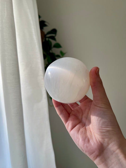 Selenite Sphere from Morocco