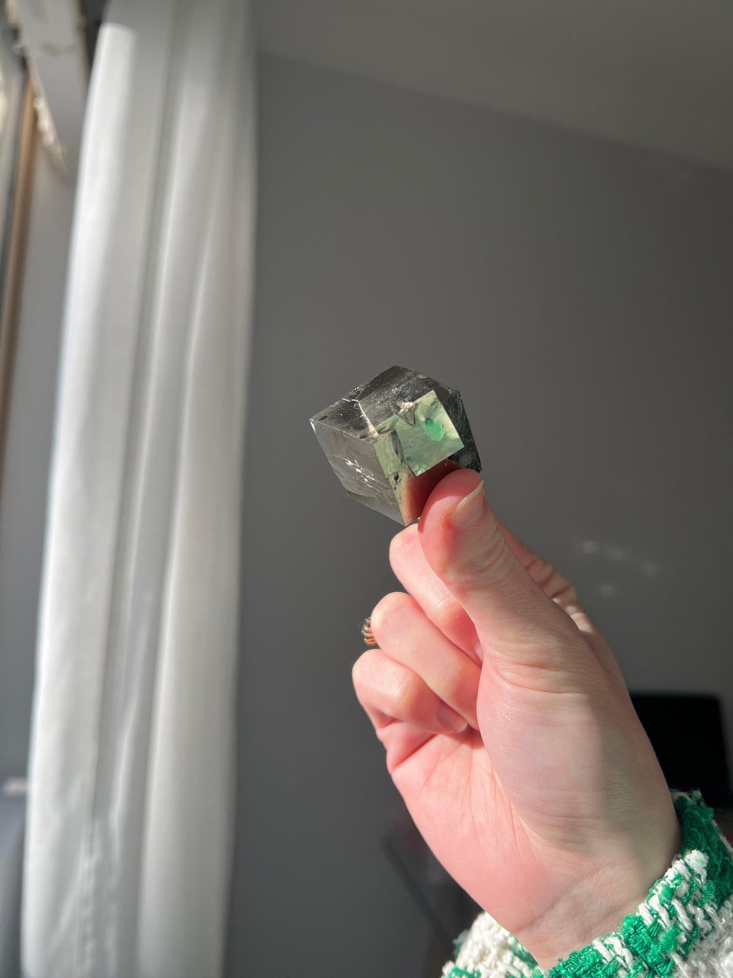 Pyrite cube from Peru 01