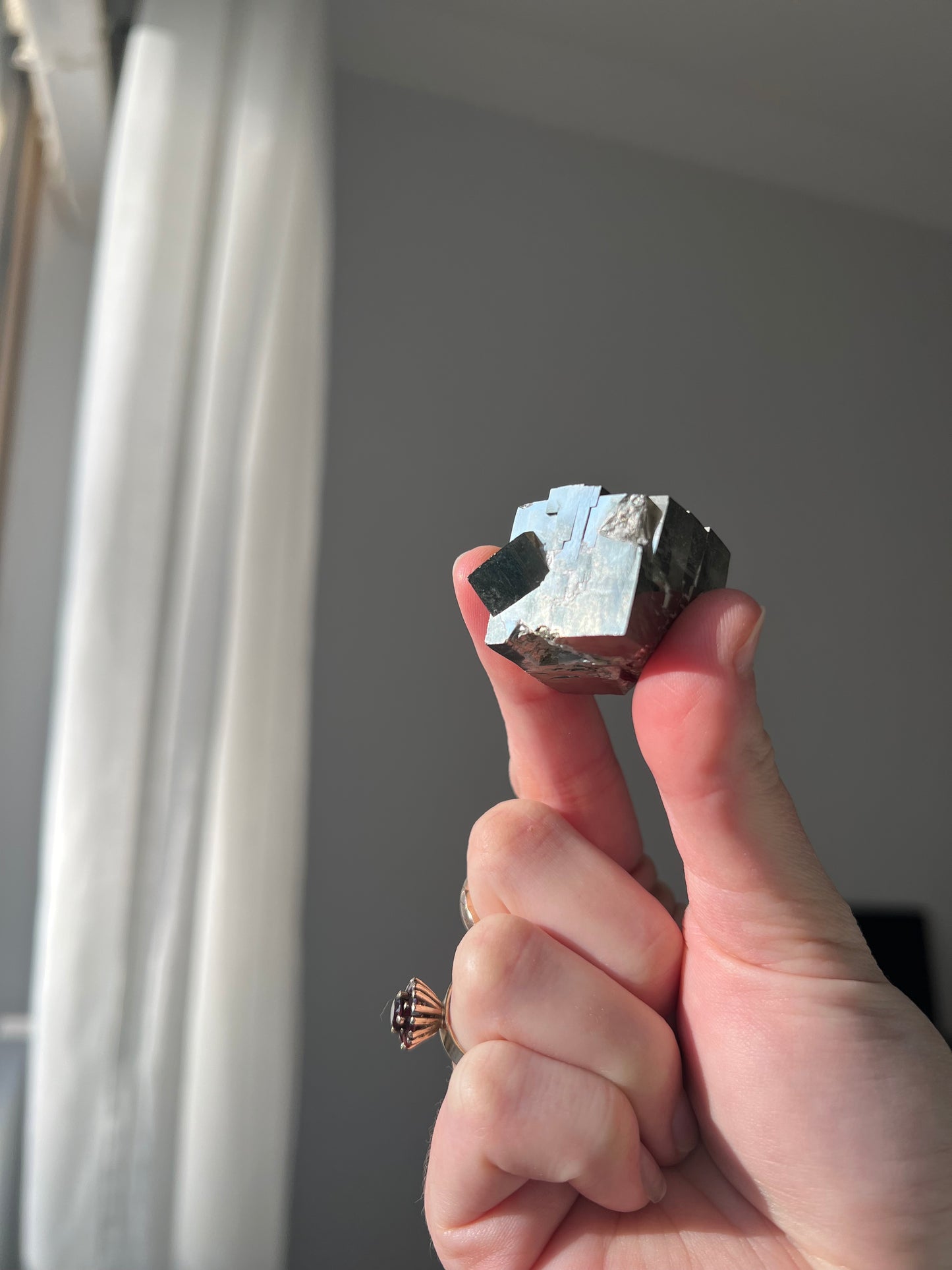 Pyrite cube from Peru 05