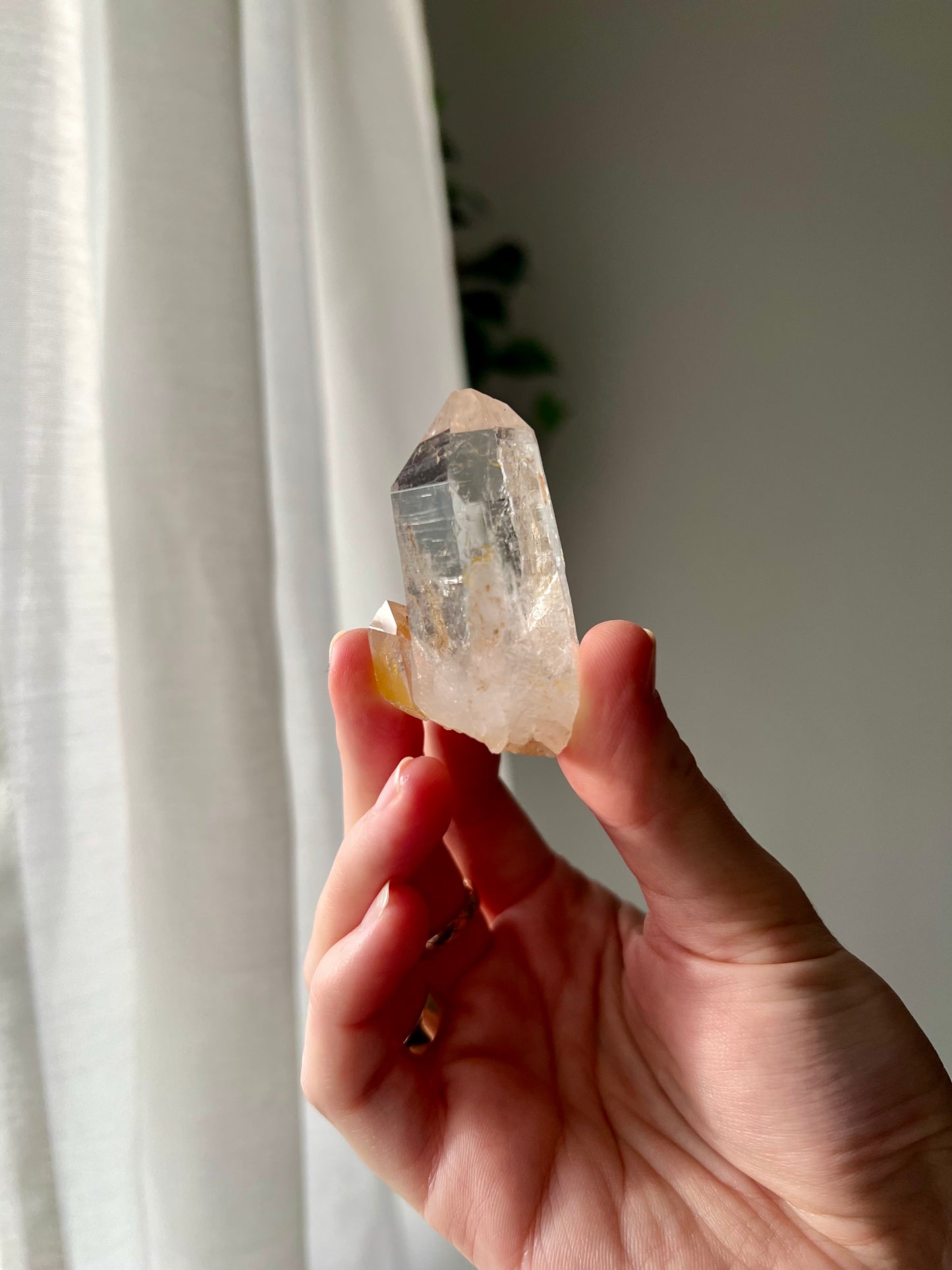 Hahd dug Clear Quartz with Iron from the USA