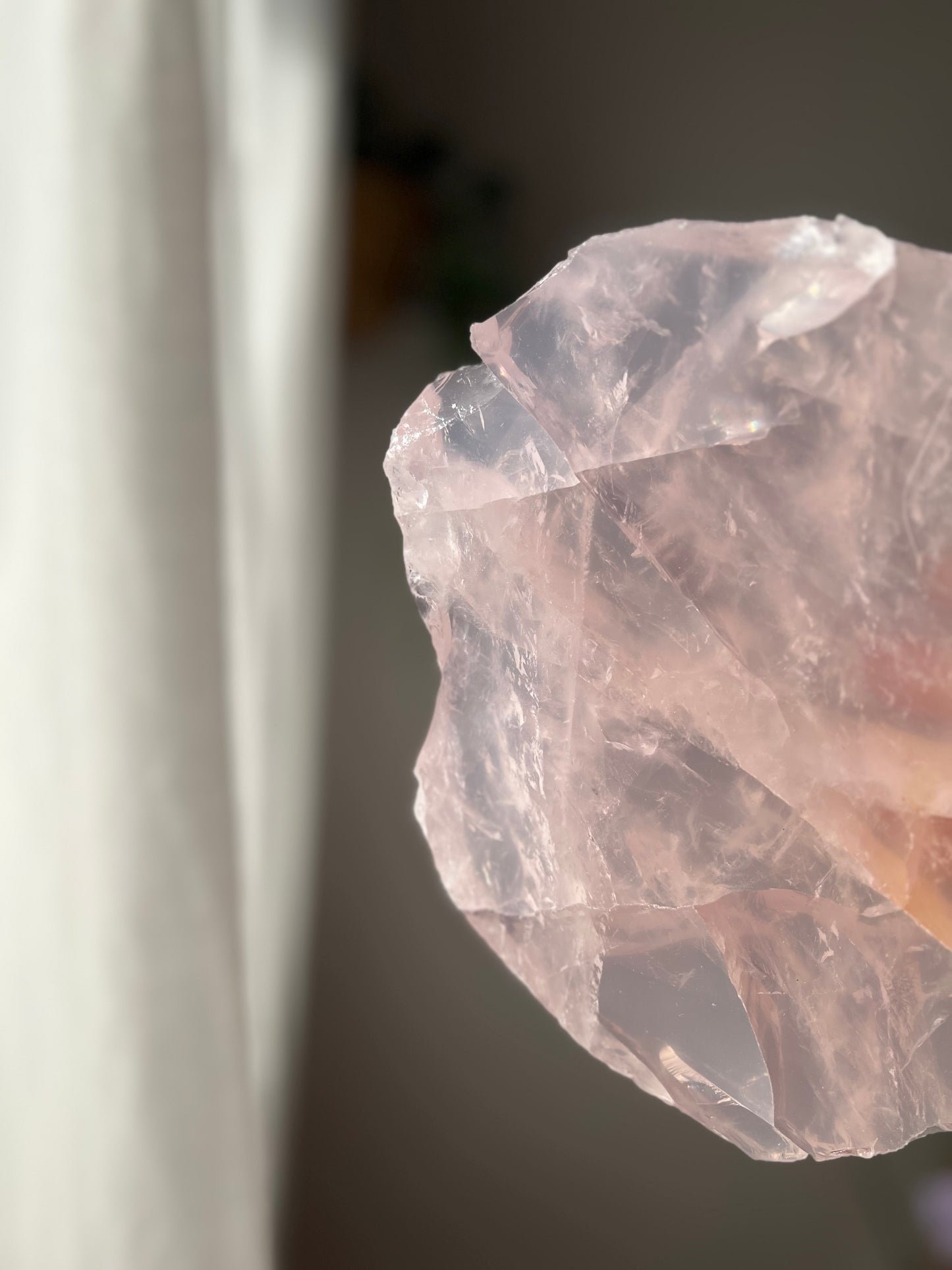 Rose Quartz slice from Brazil 03