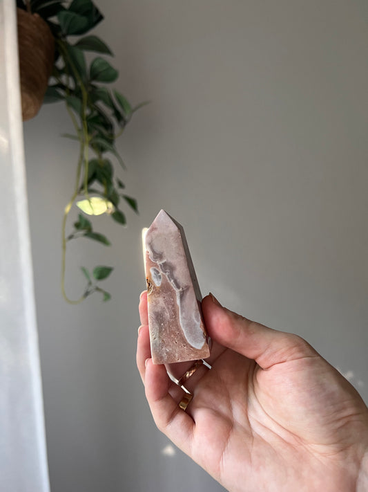 Pink Amethyst tower from Brazil