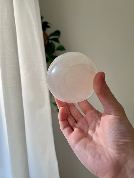 Selenite Sphere from Morocco