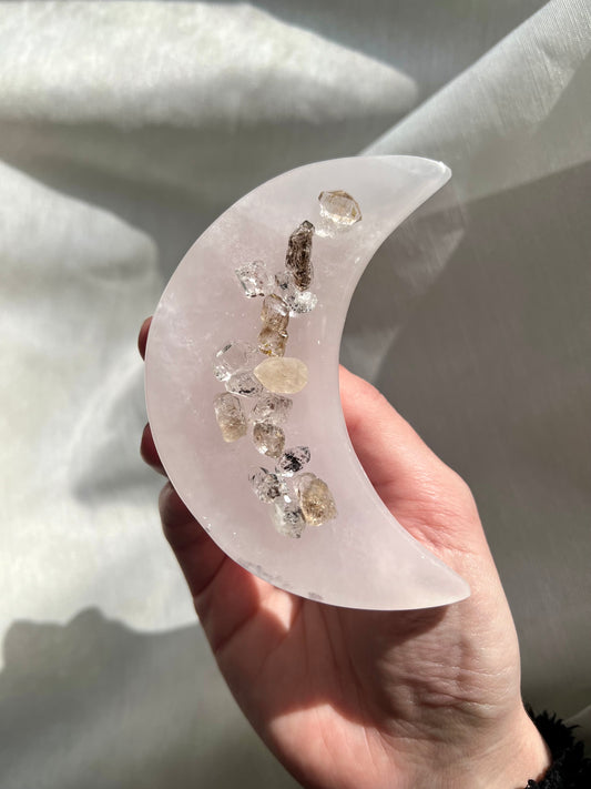 Set of 5 mini Quartz with Inclusions from Pakistan