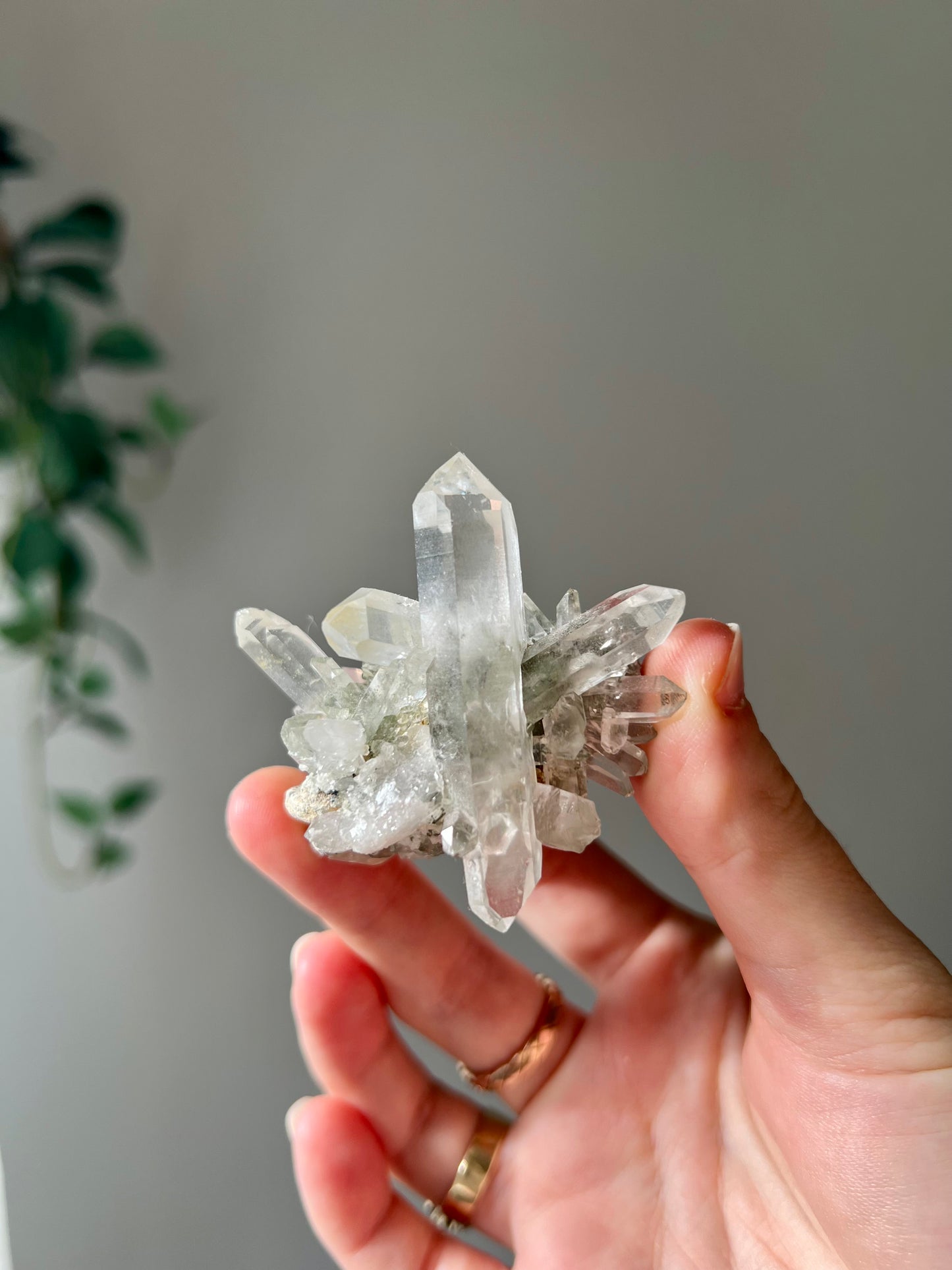 Quartz with chlorite from Afghanistan