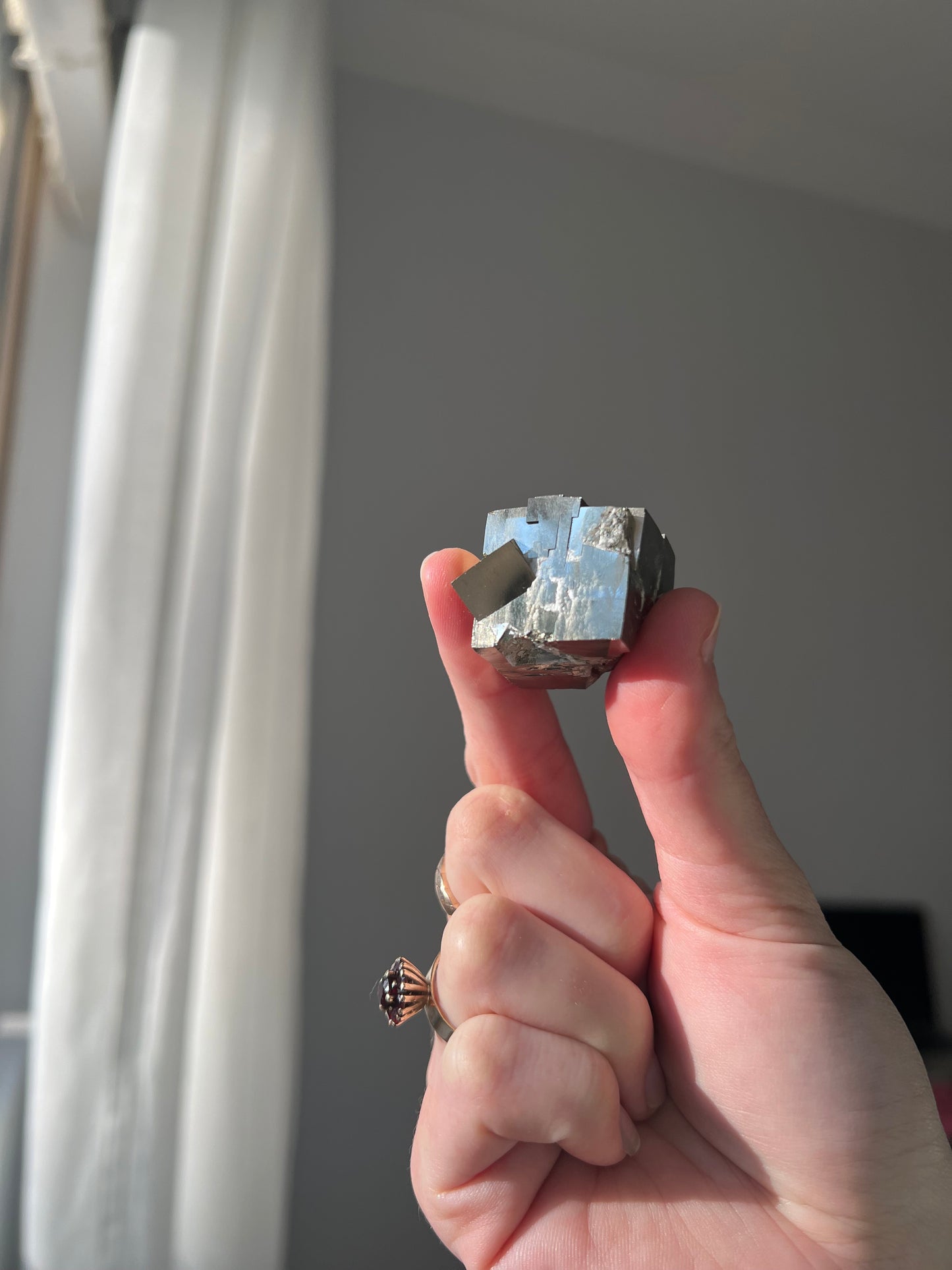 Pyrite cube from Peru 05