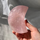 Rose Quartz crescent moon bowl from Brazil