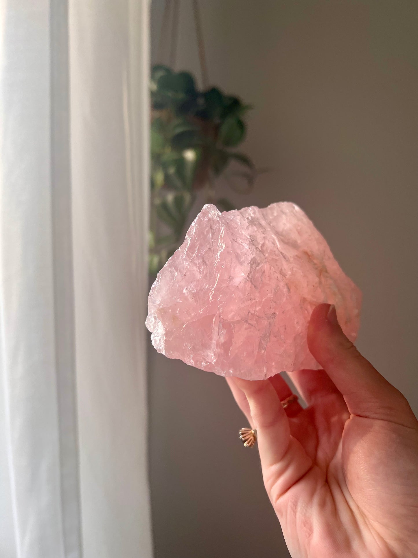 Rose Quartz chunk from Brazil 05