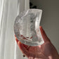 Clear Quartz cresent moon bowl from Brazil