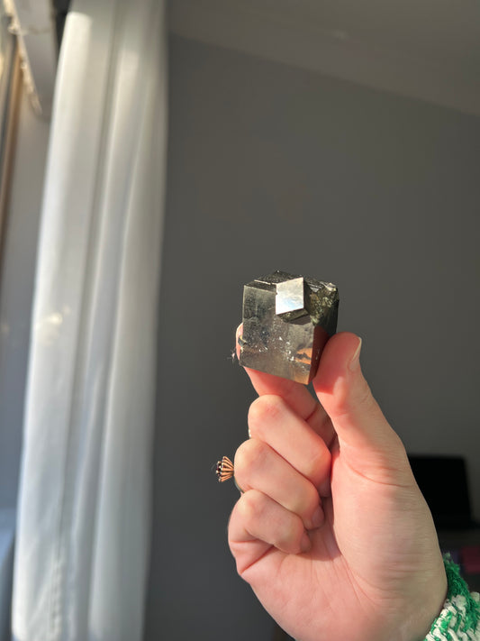 Pyrite cube from Peru 12