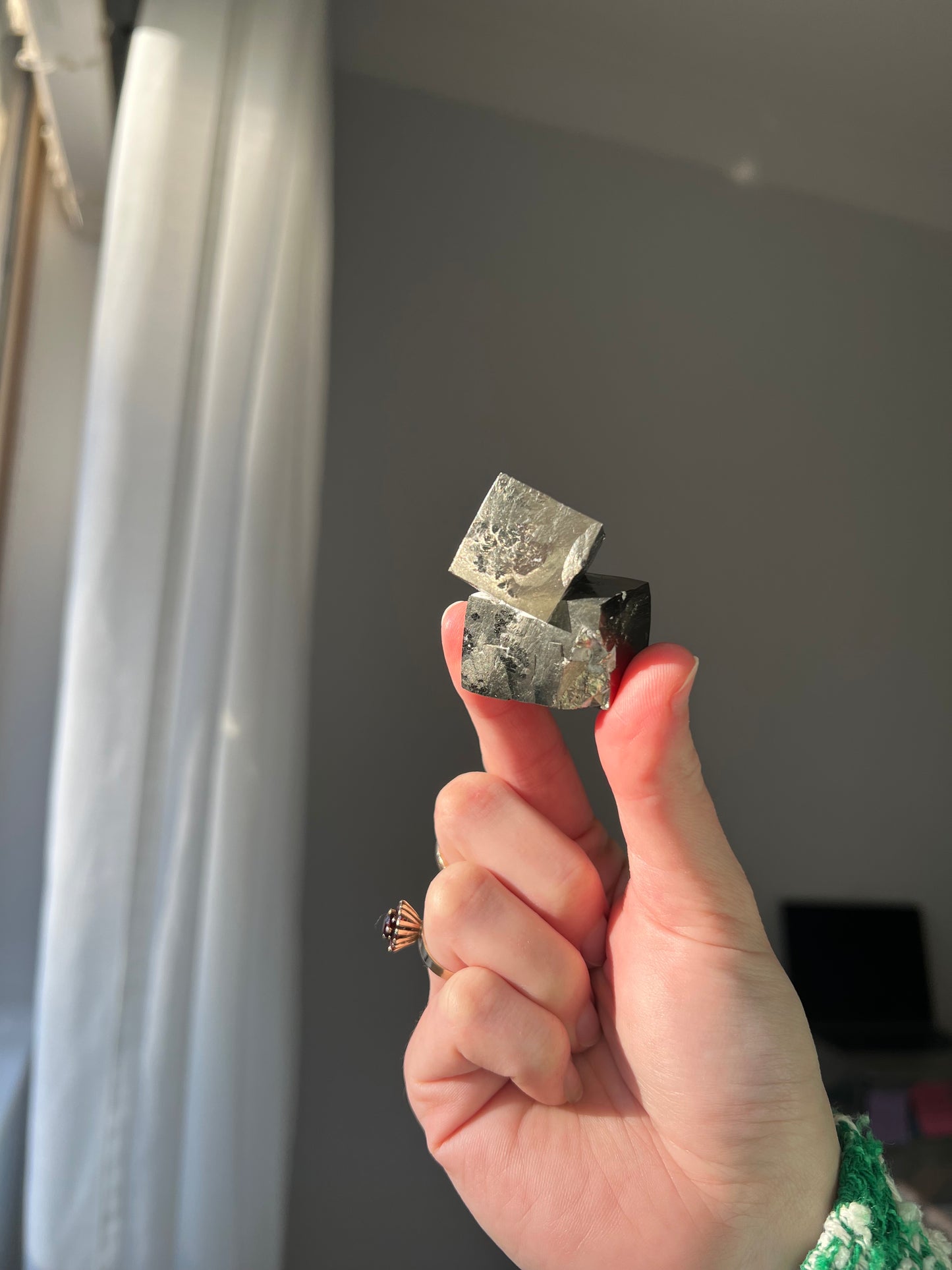 Pyrite cube from Peru 11