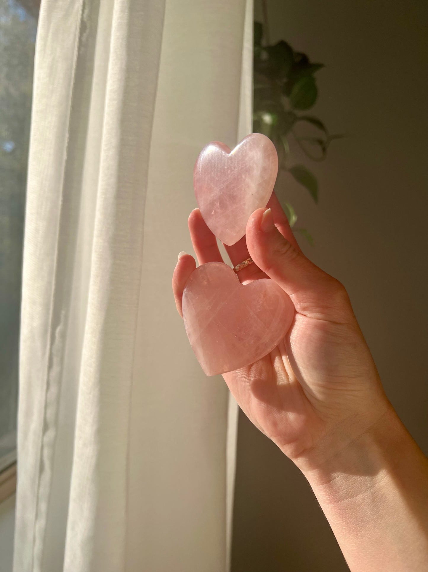 Rose Quartz heart from Brazil
