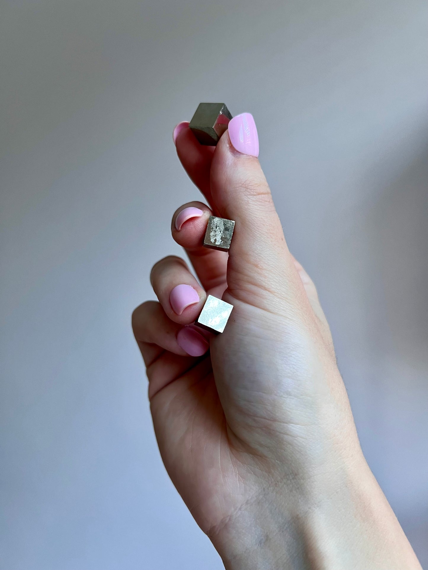 Pair of Pyrite cubes from Peru