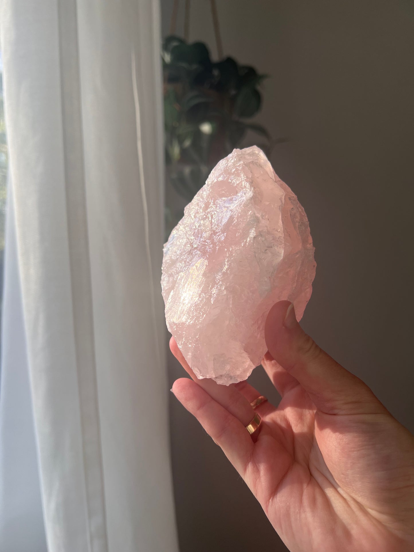 Rose Quartz chunk from Brazil 02