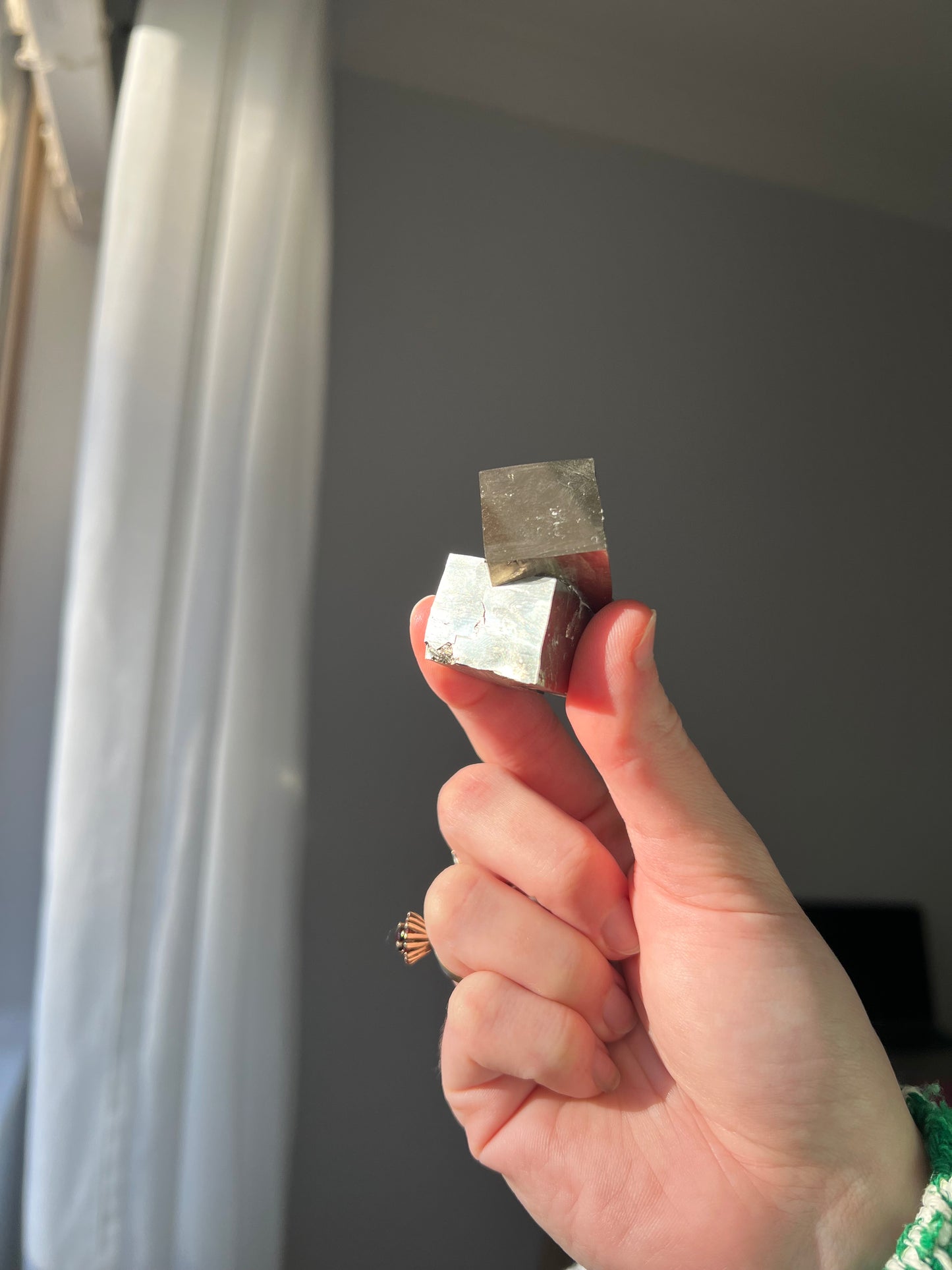 Pyrite cube from Peru 11